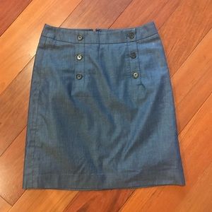 Loft Denim Colored Pencil Skirt
